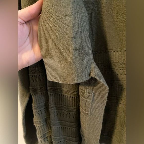 Banana Republic, Olive Green Knit Cardigan, Size M - Picture 5 of 6
